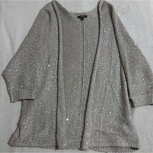 Grey sequin cardigan